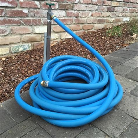 25 X 58 Continental Blue Rubber Water Hose With Swivtech Swivel