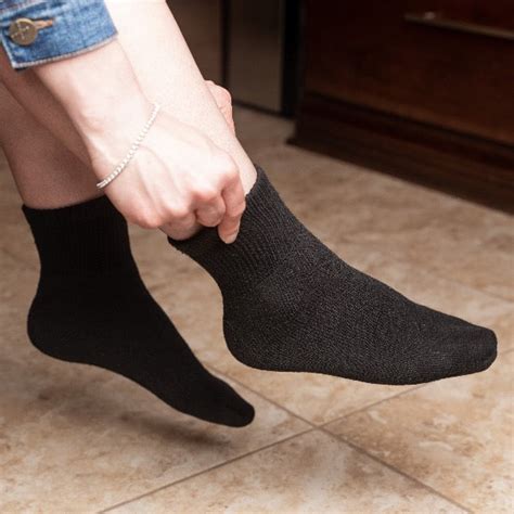 Mens And Womens Diabetic Ankle Socks 6 Pairs Comfortfinds