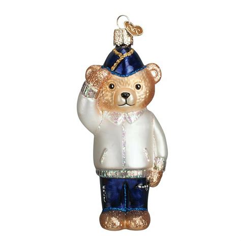 Old World Christmas Veteran Bear Ornament Winterwood Gift Christmas