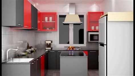 Red and brown kitchen cabinets colors india. Modular Kitchen Designs For Indian Homes! - YouTube