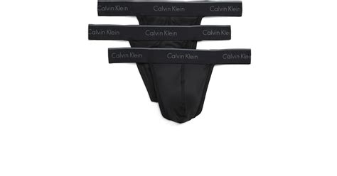 Calvin Klein 3 Pack Thongs In Black For Men Lyst