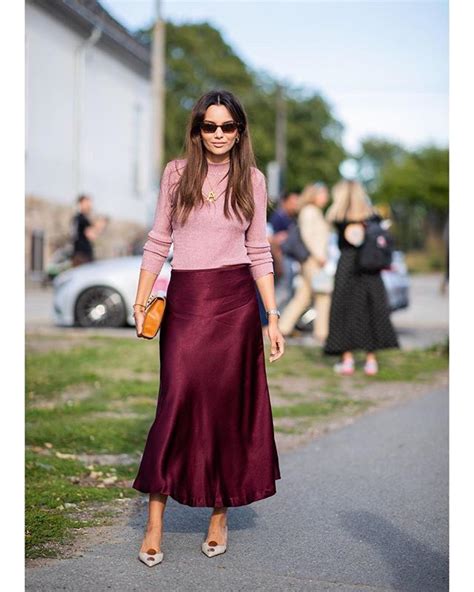 Silky Skirts To Buy Now Satin Skirt Street Style Fashion Silk
