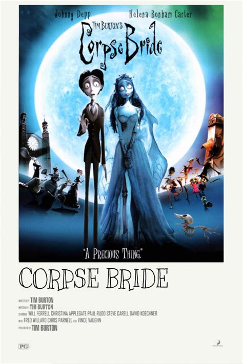 Infographic Movie Poster Of The Corpse Bride By Tim Burton Corpse Bride