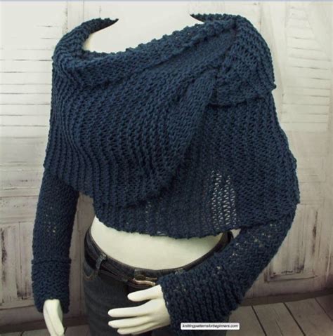 Knitting Pattern Sweater Scarf Scarf With Sleeves Sweater Knitting Pattern Easy Knitting Pattern
