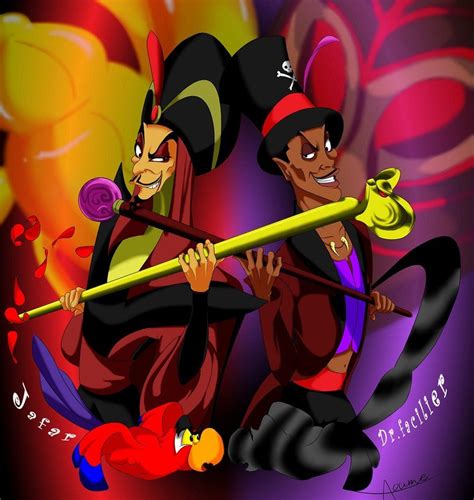Jafar And Facilier By Ao Ume On Deviantart Disney Villains Art Disney Fan Art Disney Art