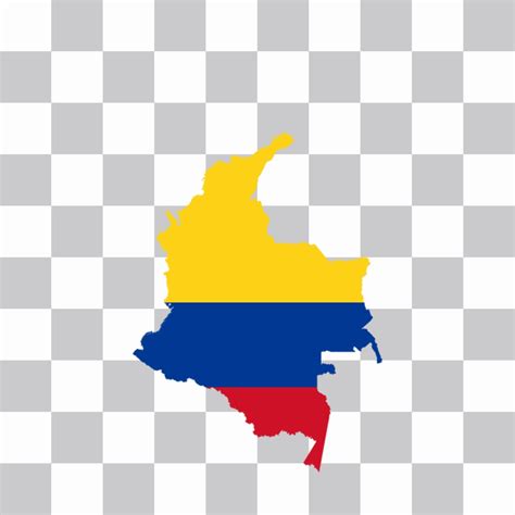 Mapa De La Bandera De Colombia 2400584 Vector En Vecteezy Images