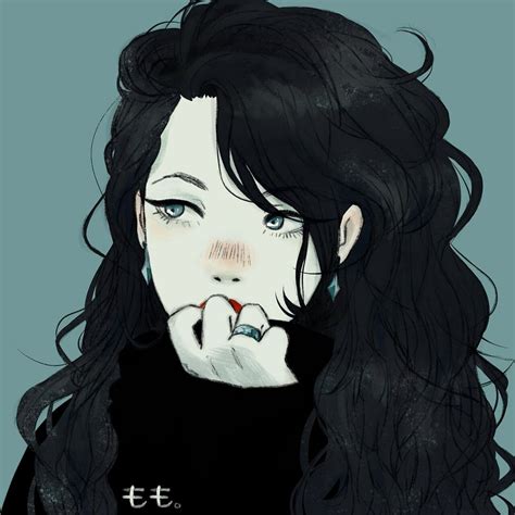 Aesthetic Anime Pfp Black Hair Images Of Aesthetic An