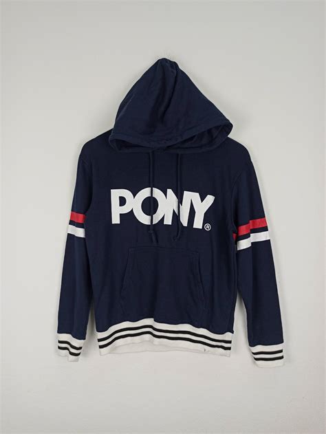Pony Rare Pony Hoodie Sweatshirt Big Logo For Ladies C38 Grailed