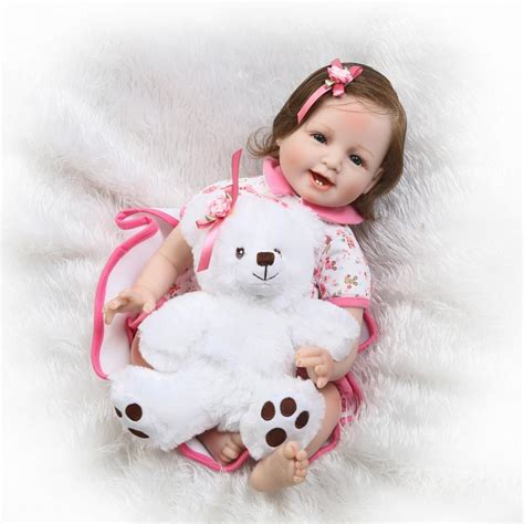 Npk Brand Reborn Babies Dolls 2255cm Soft Silicone Reborn Baby Dolls