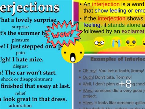 Grammar Types Of Interjections In English Eslbuzz Learning English