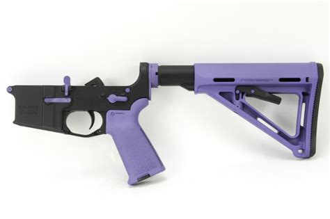 Bkf Ar15 Accent Kit Complete Lower Receiver Purple Cerakote