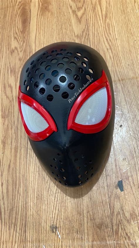 Faceshell Miles Morales Ps5 Spiderman Games Etsy