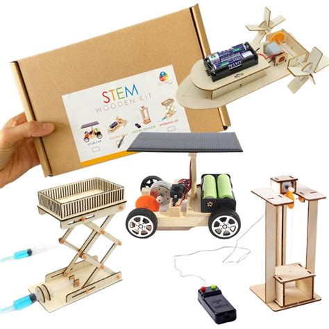 In Stem Kit Wooden Model Car Kits Stem Projects For Kids Ages 8 12