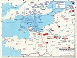 Map of the Allied Landings in Normandy