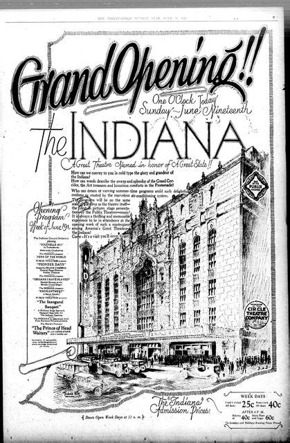Indiana Theatre In Indianapolis In Cinema Treasures
