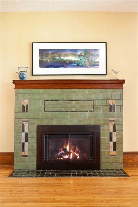 Glass Tile Fireplace Images Fireplace Guide By Linda
