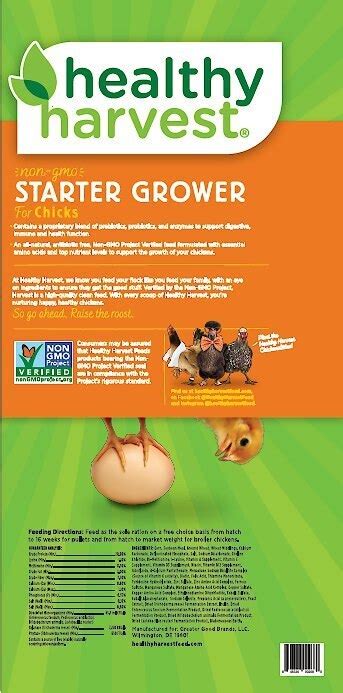 Healthy Harvest Non Gmo 20 Protein Chick Starter Grower Crumbles