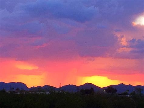 Monsoon Arizona Celestial Sunset Body Outdoor Outdoors Sunsets