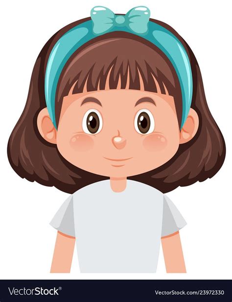 A Brunette Girl Character Illustration Download A Free Preview Or High