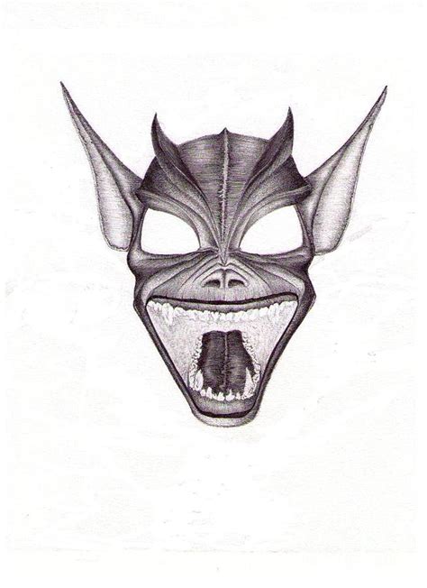 Provides drawings of landscapes, plants, animals, and other aspects ol nature accompanied in comments from the artist on how and why he celebrate nature's beauty in pen, ink and watercolor with claudia nice as your guide. Gargoyle Mask Drawing by Garrett Wright