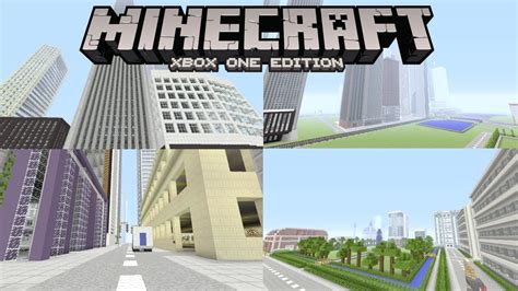 Minecraft Huge City Tour Minecraft Xbox One Edition Youtube