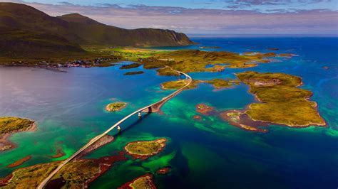 A Bridge In The Lofoten Islands Norway Wallpapers And Images