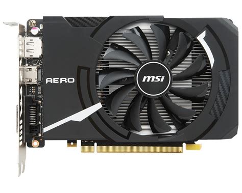 Msi Nvidia Geforce Gtx 1050 Ti Aero Itx Oc 4gb Gddr5 Graphics Card
