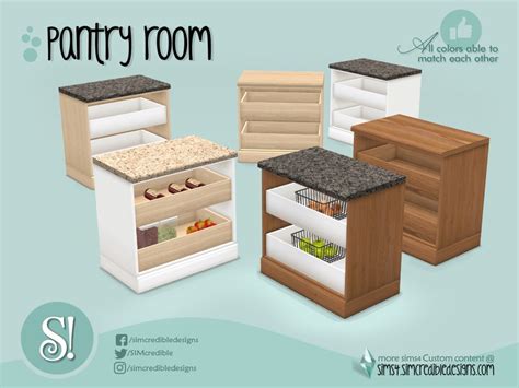 The Sims Resource Naturalis Pantry Table