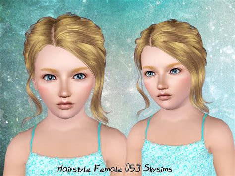 The Sims Resource Skysims Hair Child 053