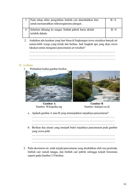 Modul Pencemaran Lingkungan Kelas Vii Semester Genap Yuyun Dwi Nurana