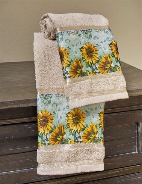 Unrivalled Quality And Value Yellow Flower Hand Towels For Bathroom