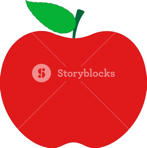 Red Apple Shape Royalty Free Stock Image Storyblocks