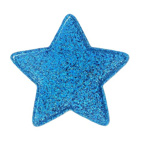 Iron On Badge Cartoons Star 3d Glitter 46 Mm Blue X1 Perles And Co