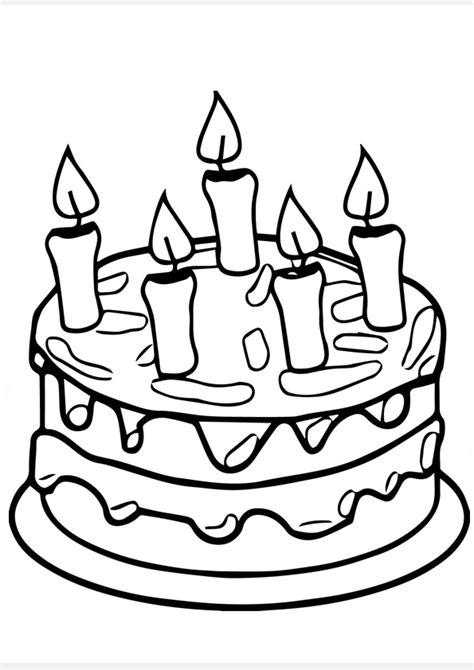Detailed Cake Coloring Pages : Cake Coloring Pages Updated 2021