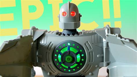 The Iron Giant Light And Sound Walking Toy Robot Youtube