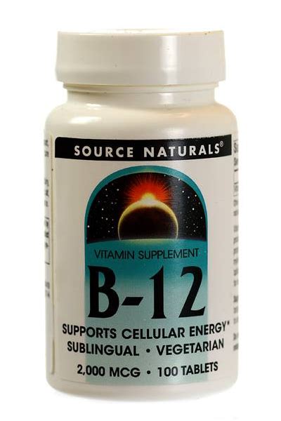 B12 Cyanocobalamine Source Naturals 2000mg 100 Vegan Tablets Vive La