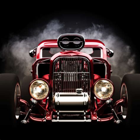 steamy hot rod car wall art photography