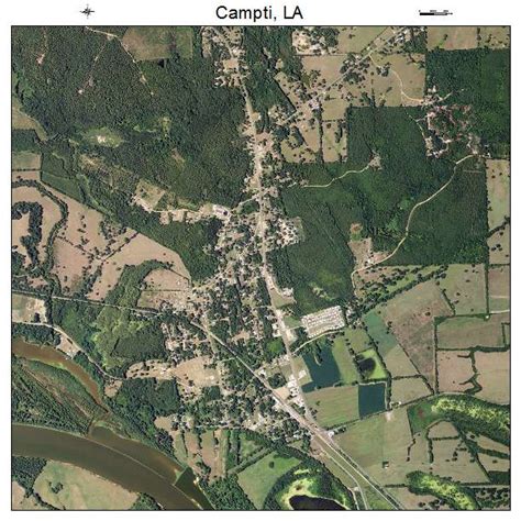 Aerial Photography Map Of Campti La Louisiana