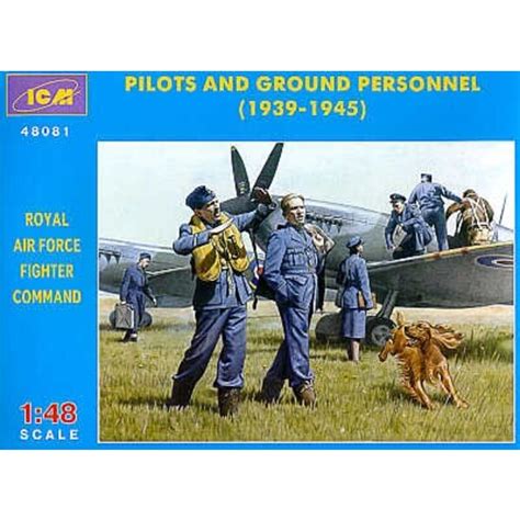 Maquette Icm Pilotes De La Raf Et Personnel Au Sol 1939 1945