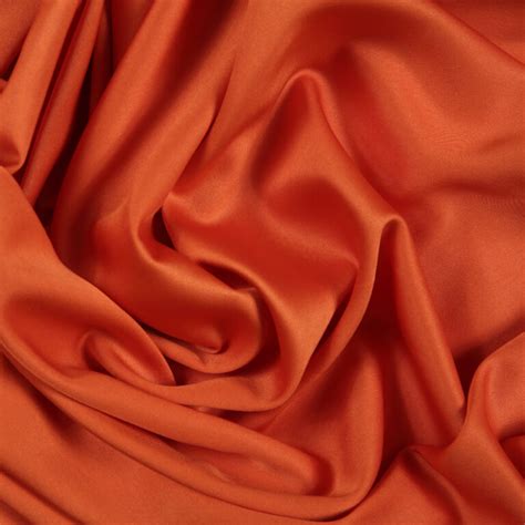 Satin Lining Orange Bloomsbury Square Dressmaking Fabric