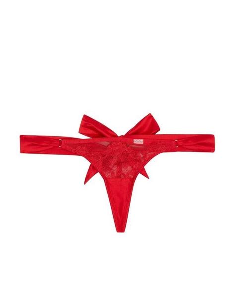 Ppcct3180 Playful Promises Anneliese Satin Thong Curve Ppcct3180 Red