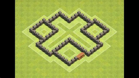 Clash Of Clans Town Hall 4 Defense Base Best Th4 Layout 2018 Youtube