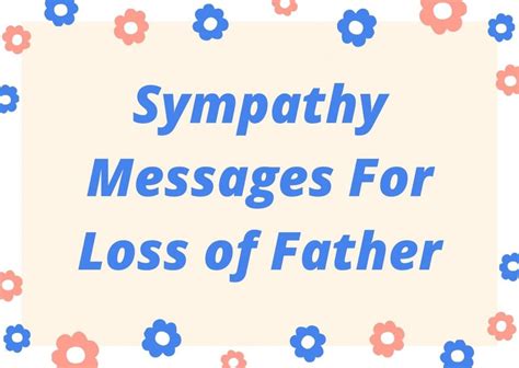 40 Sympathy Messages For Loss Of Father Condolence Messages