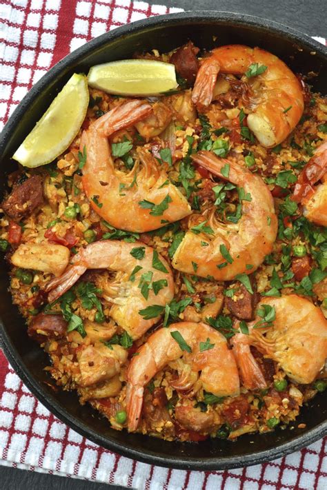 You want to use a long grain basmati rice for this recipe. Cauliflower Rice Paella (Low Carb, Paleo, Grain/Gluten ...