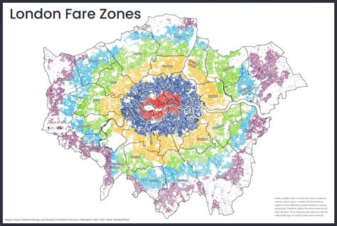 Tube Zones Mapping London