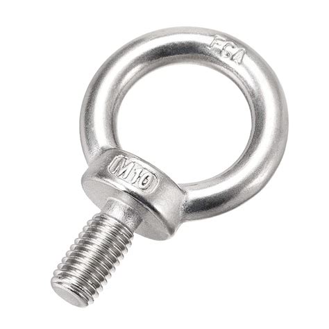 Sourcingmap Lifting Eye Bolt M10 X 20mm Male Thread 304 Stainless Steel