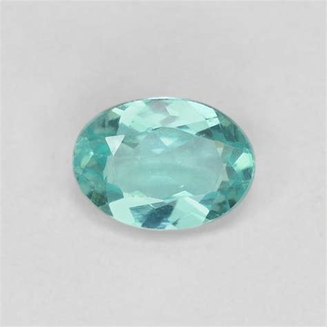 7 X 51mm Oval Turquoise Apatite From Madagascar Weight Of 082ct