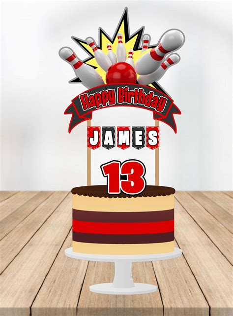 Bowling Cake Topper Bowling Birthday Topper Bowling | Etsy | Bowling party supplies, Bowling ...