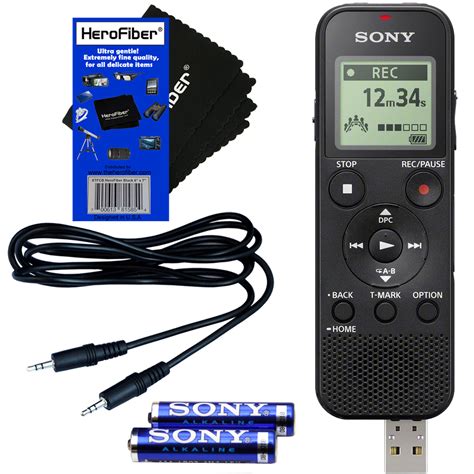 Sony Icd Px370 Digital Voice Recorder Wbuilt In Usb And 4gb Auxiliary