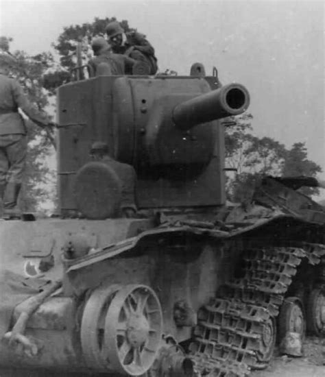 Russian Kv 2 Tank Dubno Area 1941 World War Photos
